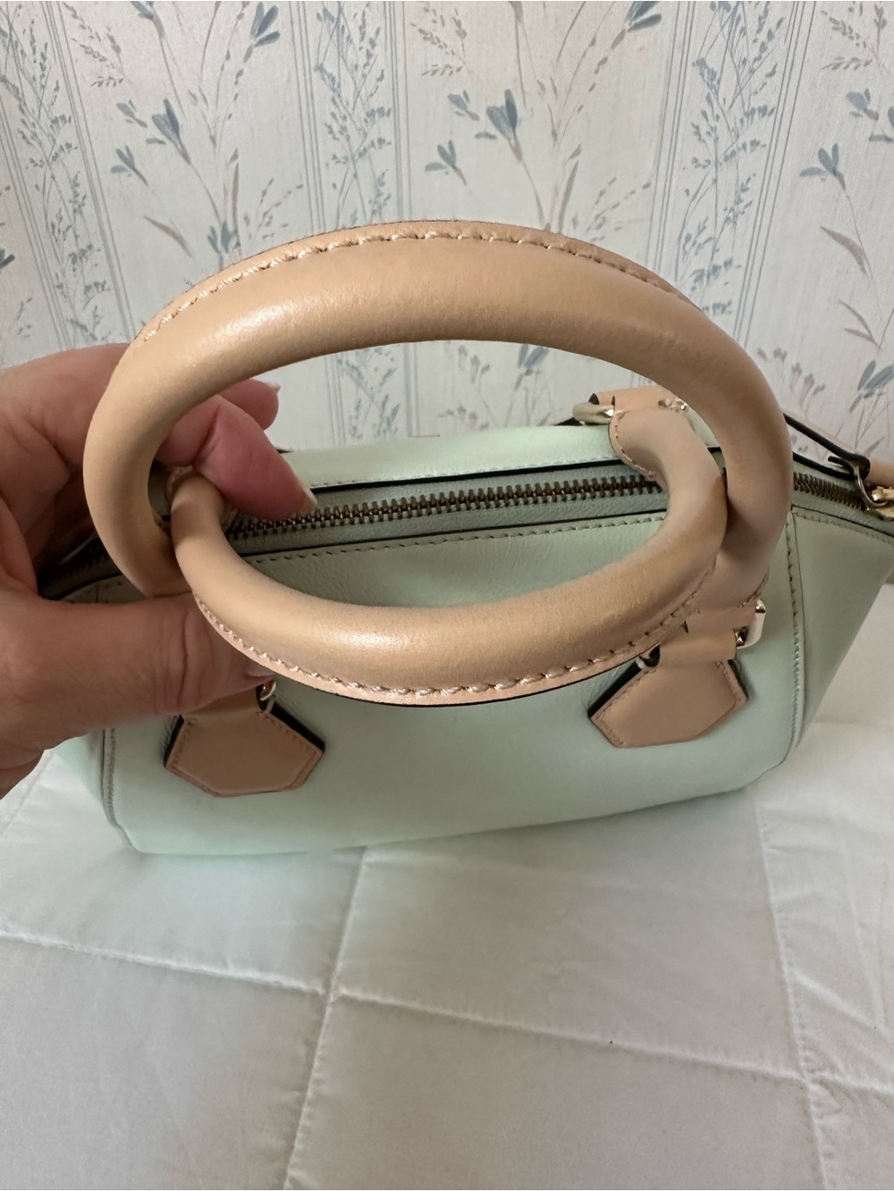 Kate Spade Mint Green Leather Satchel - Picture 5 of 16